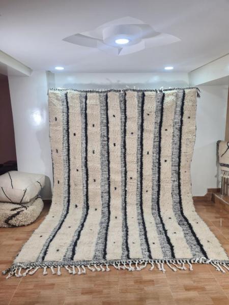 White Jasim Marokkaans handgemaakt tapijt